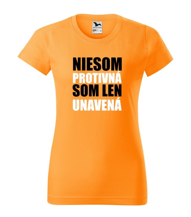 Tričko „Niesom protivná“ - Veľkosť: L Biela